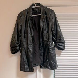 Rachel Zoe - Medium Black Faux Leather Jacket